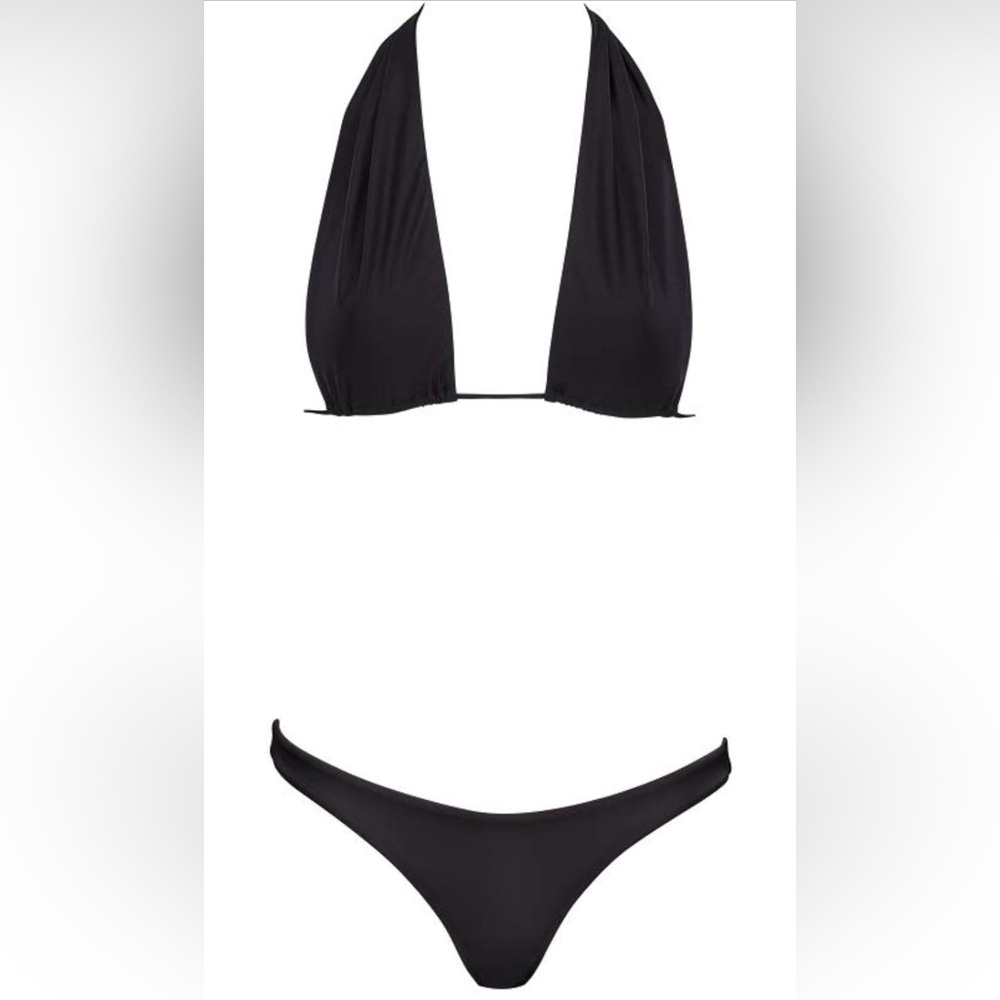 Two-piece halter style bikini